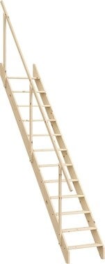Echelle Meunier En Sapin Avec Rampe L 60 X H 271 7 Cm Bricoman