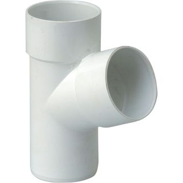 Culotte 67.30° PVC blanc Diam.80 mm - GIRPI 1