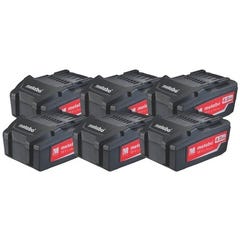Lot de 6 batteries 18V 4Ah Ah Li-Power pour outils sans fil 18V pack énergie - 625151000 METABO 0