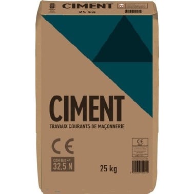 Ciment gris CE 25 kg 0