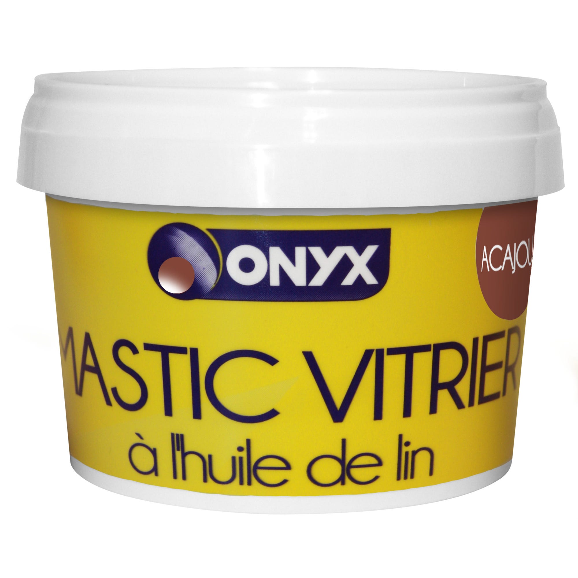 Mastic vitrier huile de lin acajou 500 g - ONYX 0