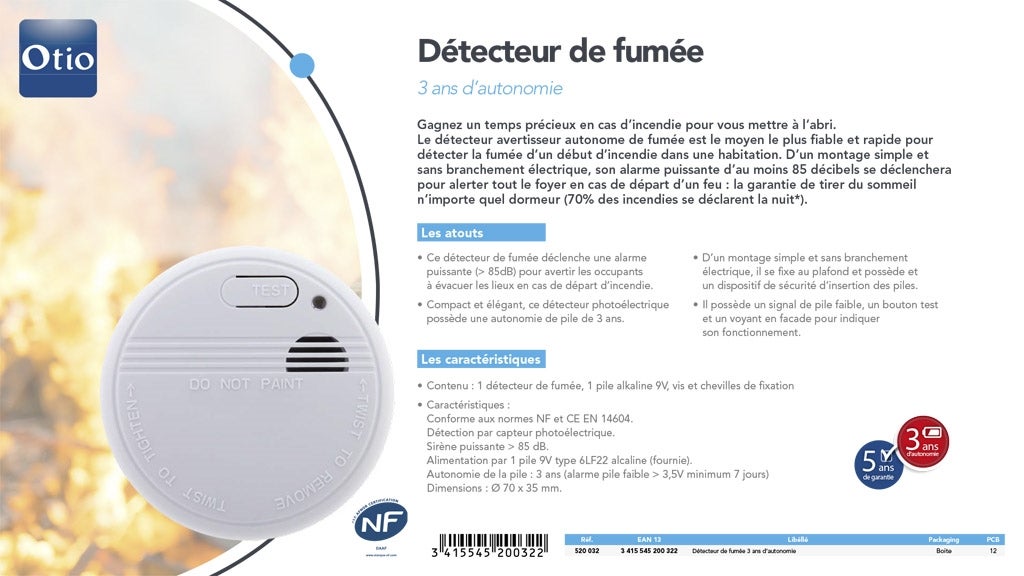 NETATMO - NSA-PRO-FR - Détecteur de fumée Intelligent ❘ Bricoman