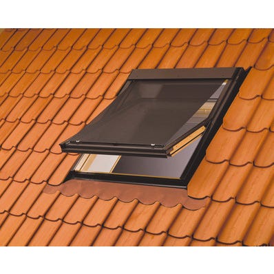 Store Fenetre De Toit Pare Soleil Manuel Noir Velux Mhl Mk00 Leroy Merlin