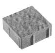 Pavé gris nu Lavardin, L.15 x l.15 x Ep.6 cm, le m²
