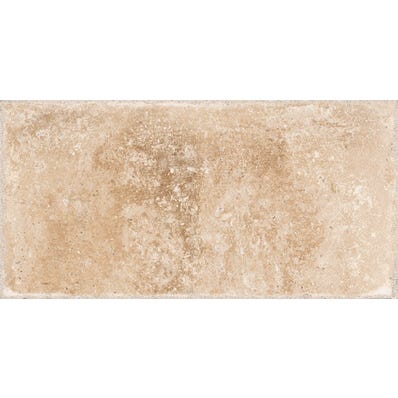 Carrelage sol extérieur effet pierre l.15 x L.30 cm - Cotto Crema 3