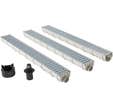 LOT DE 3 CANIVEAUX MEAHOME 100X11CM + ACCESSOIRES