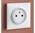 Lot de 6 prises 2P + T composable blanc Dooxie - LEGRAND