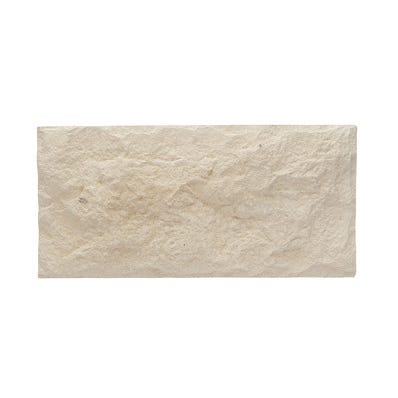 Plaquette de parement béton blanc l.13,5 x L.28,3 cm Texas/Euroc 1