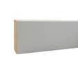 Plinthe angles vifs en MDF revêtu papier blanc 10 x 50 mm Long.2,44 m - SOTRINBOIS