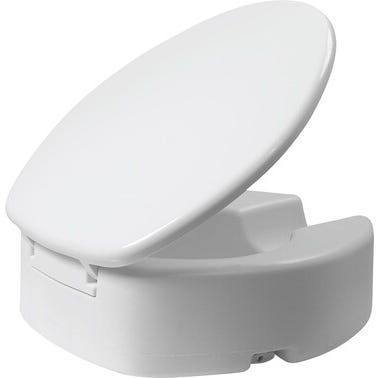 Rehausse WC avec abattant blanc Haut.12 cm - AKW 1