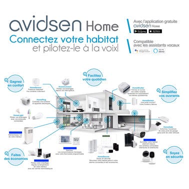 Caméra extérieure IP Wifi compatible appli Avidsen Home - HomeCam WR - AVIDSEN 2