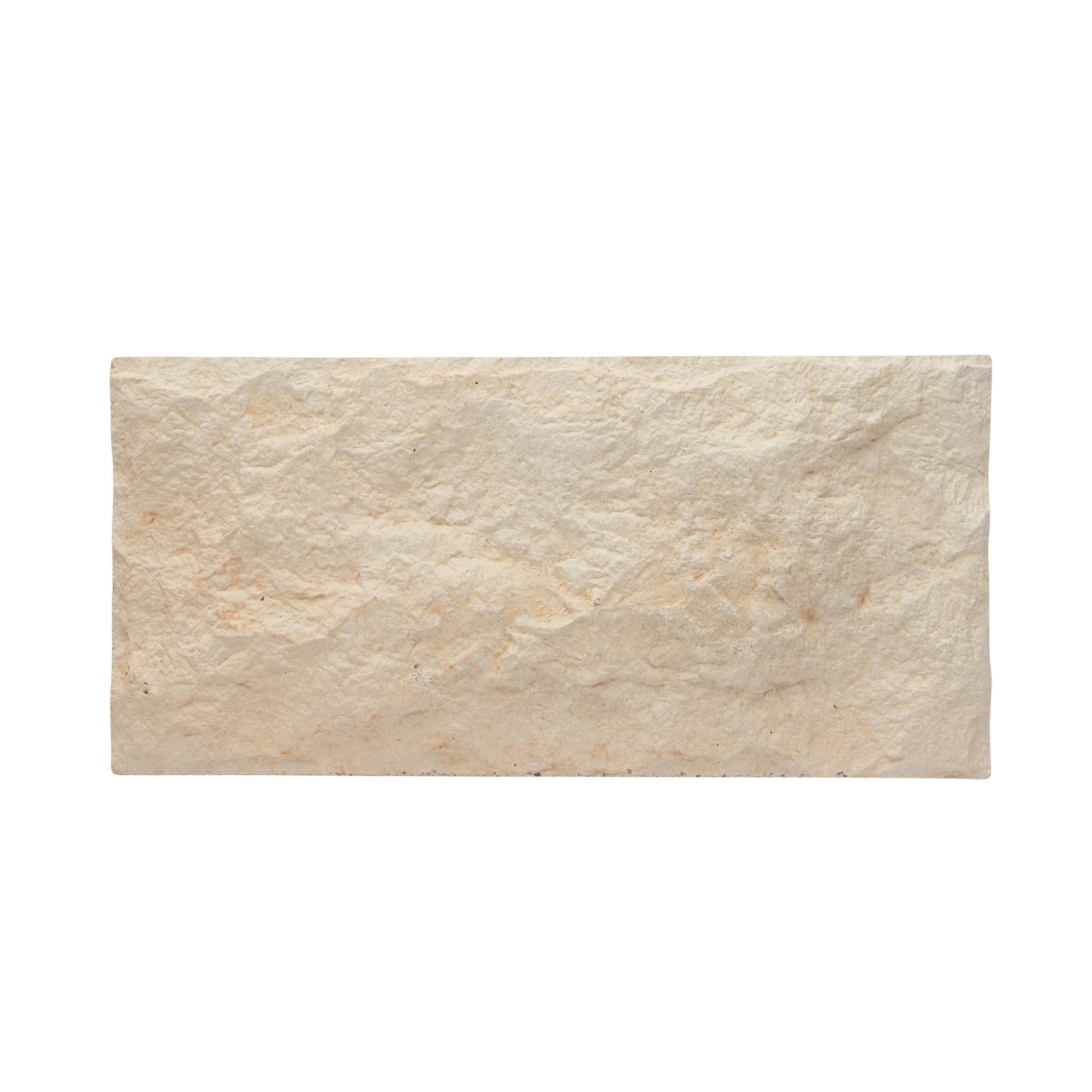Plaquette de parement béton crème nuance l.13,5 x L.28,3 cm Texas 10 1