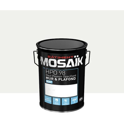 Peinture intérieure mat blanc isola teintée en machine 4L HPO - MOSAIK 1