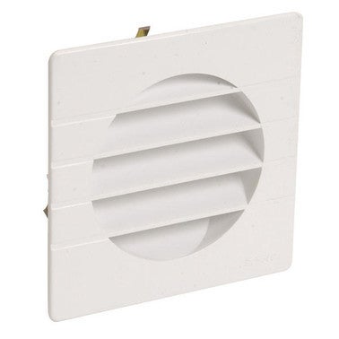 Grille Blanche plastique Pour Gaine d'aération 125mm x 125 mm 