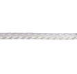 Corde tressée polypropylène blanc, résistance rupture indicative 1420kg, diamètre 12mm