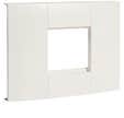 Adaptateur pour appareillage 45 x 45 mm pour goulotte 40 x 90 mm - TEHALIT