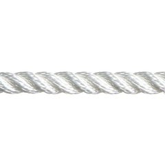Cordage nautique polyester blanc 12 mm Long.1 m 0