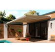 Store banne manuel blanc avec coffre l.4 x P.3 m