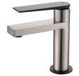 Mitigeur Lavabo Bas Inox Noir "Allure"