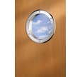 Hublot oval nickel mat pour porte 28 x 38 cm