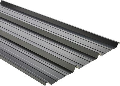 Tole Nervuree Laquee Grise 63 100 L 250 X L 105 Cm Bricoman