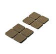 PATIN FEUTRE ADHÉSIF CARRE 35X35MM 8PCS