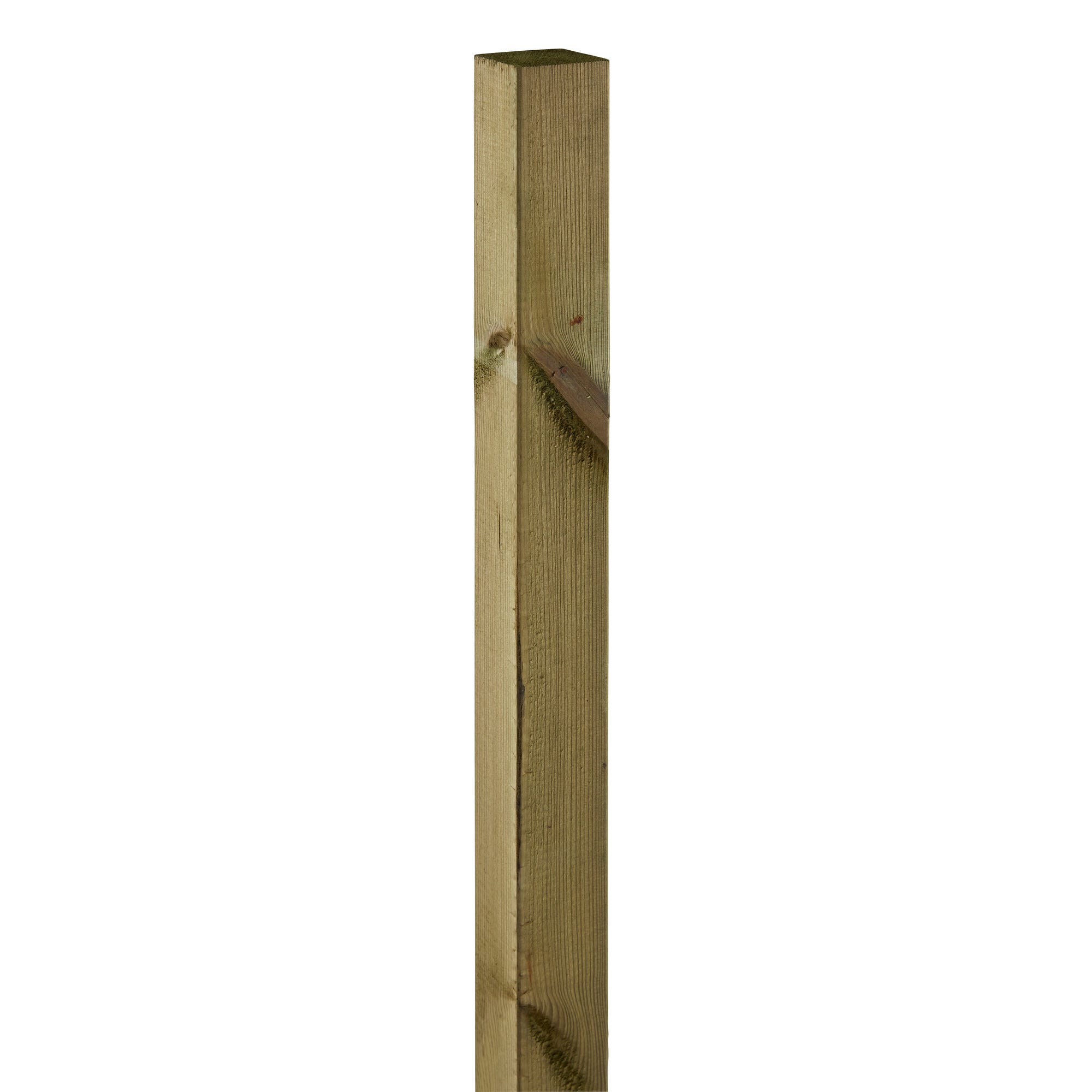 Poteau carré pin classe 3 7 x 7 cm Haut.180 cm 1