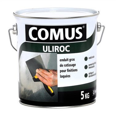 Enduit spécifique gras en pâte intérieur & extérieur 5 kg - Uliroc COMUS 0