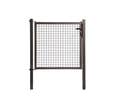 Kit portillon panneau grillage gris maille 50 x 50 mm Haut.150 cm