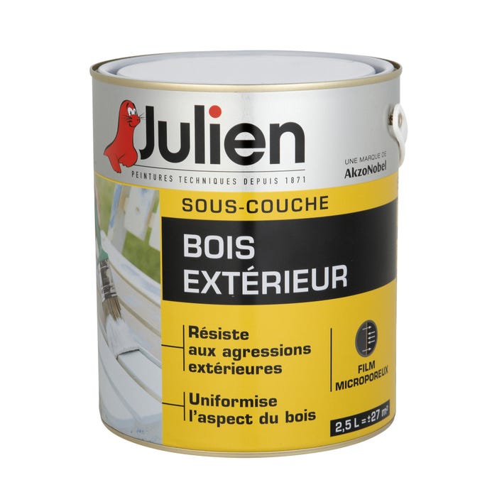 Julien Sous couche boix extérieur SATIN 2,5L 0