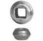 Coulisseau d40x23mm - trou c14x14mm