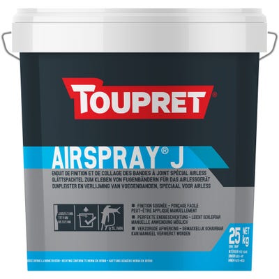 Enduit bande à joint en pâte airless intérieur 25 kg - Airspray J TOUPRET 0