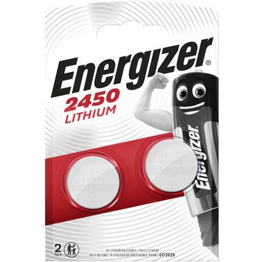 Piles bouton Energizer Lithium 2450, paquet de 2