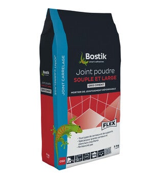 joint souple et large gris ciment 5 kg bostik bricoman