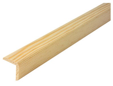 baguette d angle arrondie en pin petits nœuds 30 x 30 mm long 2 4 m sotrinbois bricoman