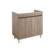 CAISSON SUR PIEDS "READY" CHENE 80 CM PORTES