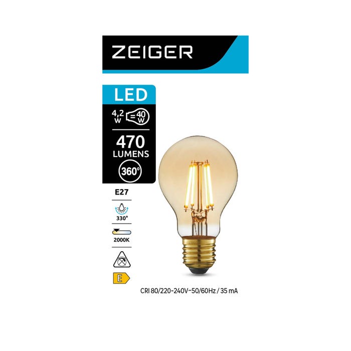Ampoule LED E27 2000K - ZEIGER 0