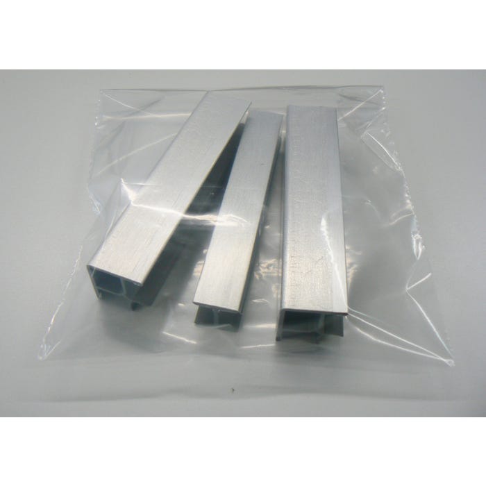 Kit accessoires de plinthe aluminium brossé naturel 0