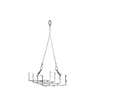 SUPPORT A MOUSQUETONS CHEMIN DE CABLE FIL 300 A 400 MM ZIP-CLIP