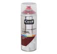 Peinture aérosol tous matériaux int/ext satin rouge basque RAL3004 400 ml - CECIL PRO