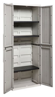 Armoire Resine 2 Portes 3 Tablettes Bricoman
