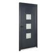PORTE d’entrée ALUMINIUM ROMA GRISE H215XL90 DROITE