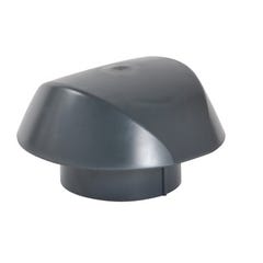 Chapeau de ventilation simple anthracite Diam.125 mm Atemax - NICOLL 0