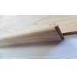 Lot de 5 plinthes châtaignier brut l.100 x H.7 x Ep.1,4 cm