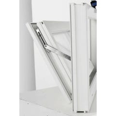 Fenêtre abattant PVC H.45 x l.60 cm oscillo-battant 1 vantail blanc 2