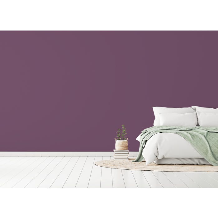 Peinture intérieure satin violet pimprenelle teintée en machine 4L HPO - MOSAIK 4