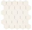 Mosaïque blanche l.28,1 x L.29,5 cm Ceram hexagone 