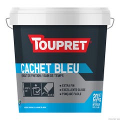 Enduit de lissage en pâte gain de temps intérieur 20 kg - Cachet bleu TOUPRET 1