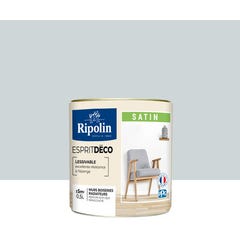 Peinture intérieure multi-supports acrylique satin teintéé en machine gris pluton CH2 0271 0,5 L Esprit déco - RIPOLIN 1