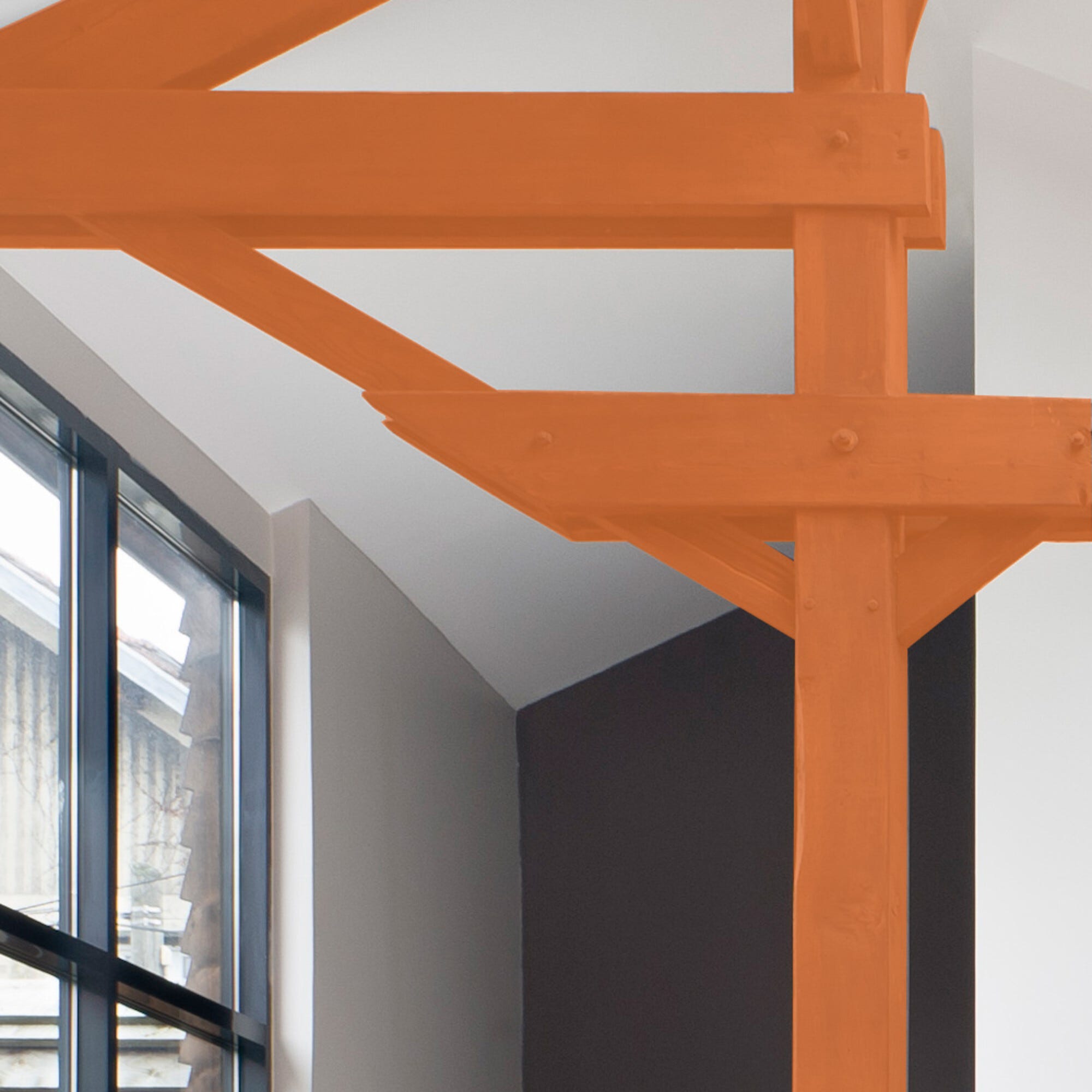 Peinture intérieure et extérieure multi-supports glycéro satin orange flok 0,5 L - RIPOLIN  1